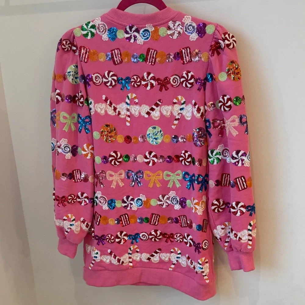 QUEEN OF SPARKLES Candy Pink Sweater - Picture 5 of 7